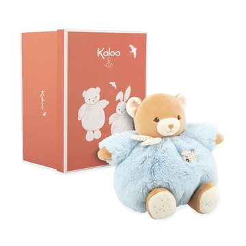 KALOO Intemporel 珍珠熊熊玩偶(中)-粉藍