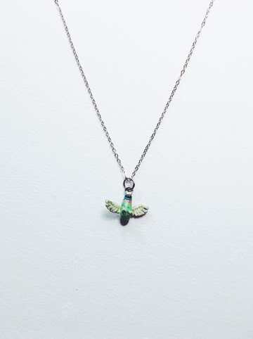 手繪項鍊 - 五色鳥 / psilopogon nuchalis / ゴシキドリ