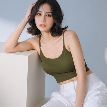 有感衣 超薄透氣U領BRA TOP A203 (綠)