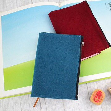 Chuyu A6/50K可調式拉鍊書衣/書皮/書套-素色