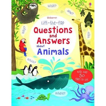 英國 Usborne Lift-the-Flap 翻翻書 人氣動物驚奇秘密Q＆A ＊夏日微風＊｜夏日微風↘限時下殺