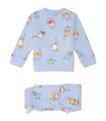 Stella McCartney Kids Organic Cotton Sweatshirt and Sweatpants Set