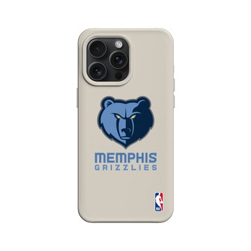 iPhone 15 Pro Max SolidX 貝殼灰 - NBA - Logo-曼斐斯灰熊 Memphis Grizzlies