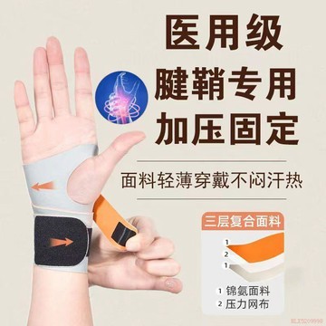 桃園出貨✨透氣加壓彈力護腕 護腕男女扭傷手腕腱鞘健身護套運動彈力透氣網球腕帶防脫護套 運動護腕