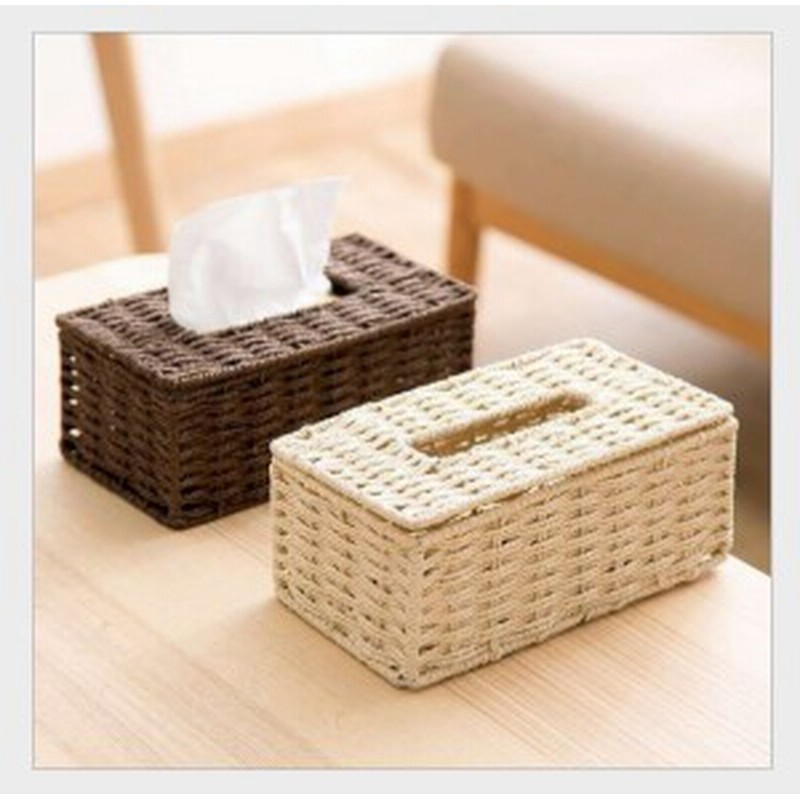 ティッシュケース かご編み 籐編み ティッシュボックス おしゃれ クラフト シンプル 北欧 デザイン ティッシュカバー 卓上 収納 便利 イ 通販 Lineポイント最大get Lineショッピング