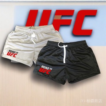 ✨可開發票#休閒跑步運動短褲3分褲籃球拳擊散打格鬥訓練ufc精英之路外貿ins#免運