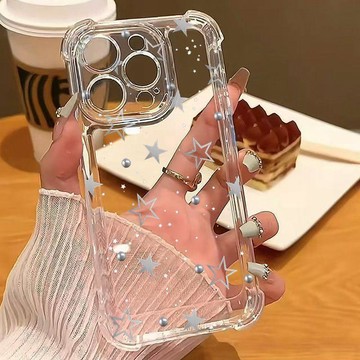 莫蘭迪灰色星星保護殼 OPPOReno14/7/6Pro新款高級感霧面質感 不易沾指紋全包鏡頭防磕碰 簡約高級風手機外殼