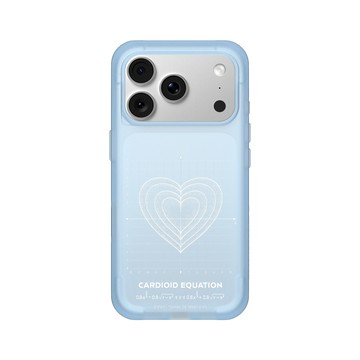 iPhone 18 Pro SolidX 晴空藍 - Valentine's Day Collection - 愛的方程式：同心愛（白）