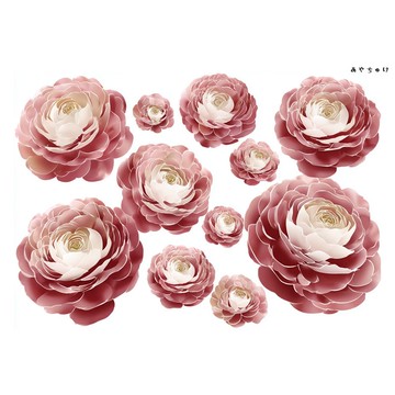 【10月新品4】20-22-0139 裁切紙・拼貼素材 陸蓮花