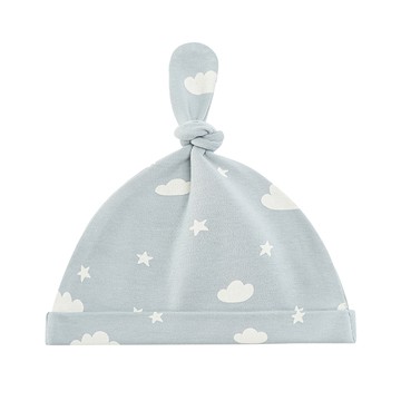 JoyNa - 2入-寶寶帽子 嬰兒胎帽 可愛打結帽 嬰兒帽-星星雲朵+隨機1入 (20*30cm)