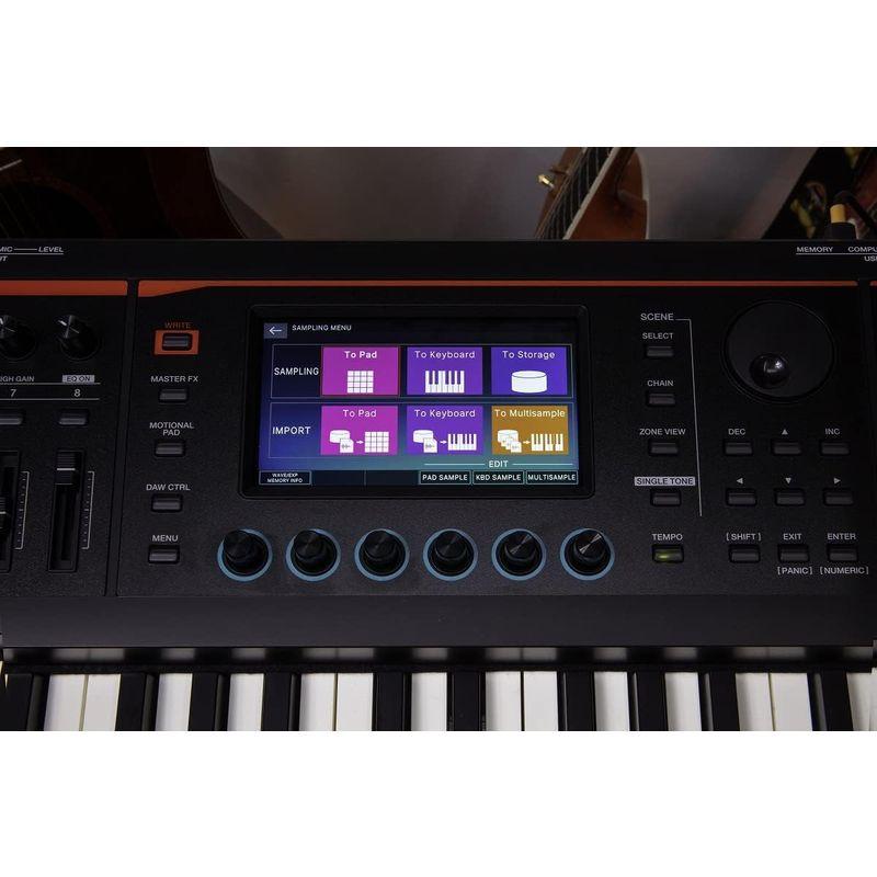 シンセサイザー Roland ローランド FANTOM-07純正ケーブル(RIC-G10 3.0 ゴールド)セット76鍵盤 多用途シンセサイザー