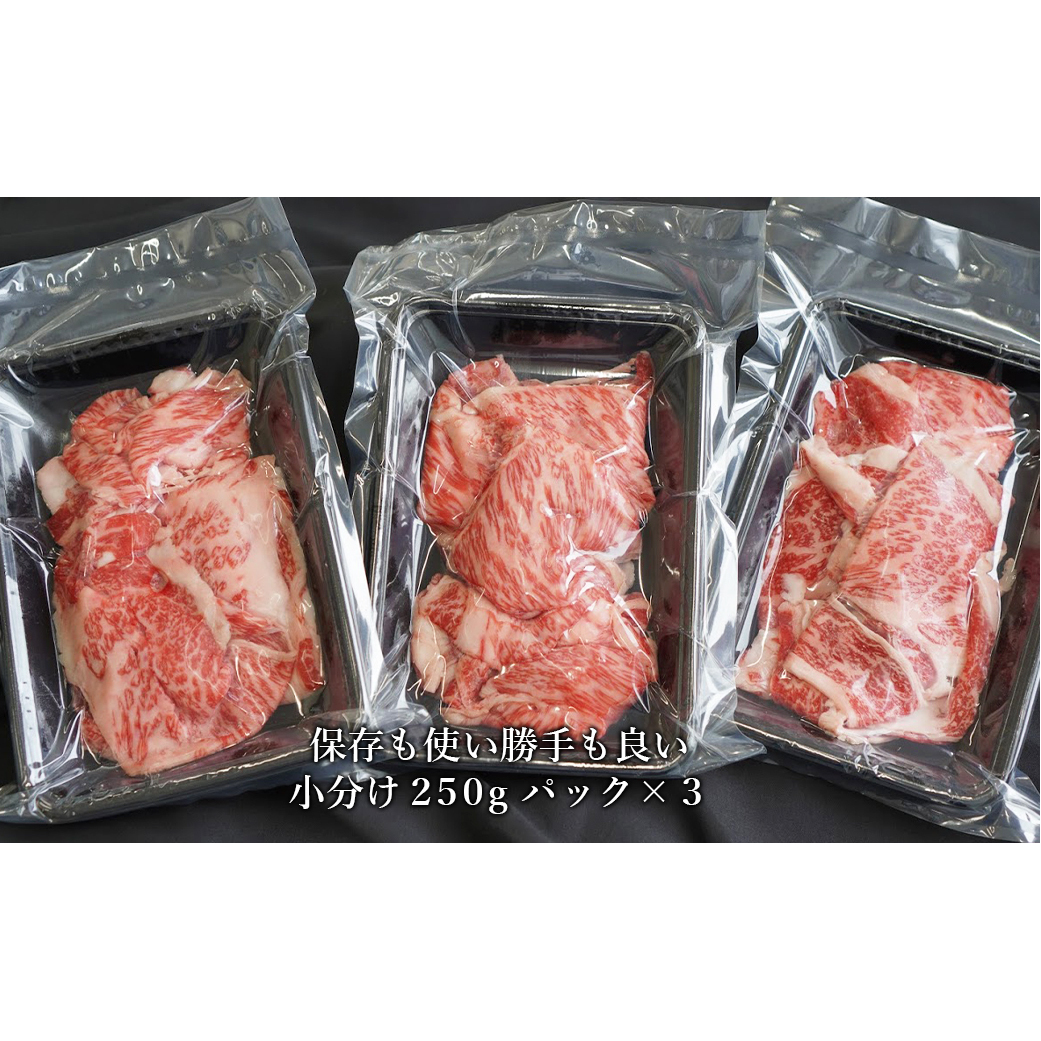  淡路牛 ロース切り落し 750g (250g×3パック)