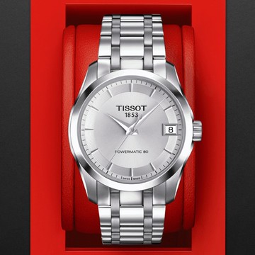 TISSOT天梭 設計師 典雅女性機械腕錶 32mm/T0352071103100