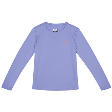 KAPPA義大利時尚吸濕排汗女性長袖圓領衫薰衣草紫372C3FW428