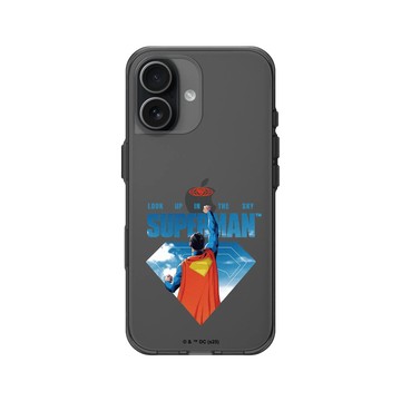 iPhone 17 Clear (相機按鈕) 酷墨灰 - Superman - Superman-飛上天際