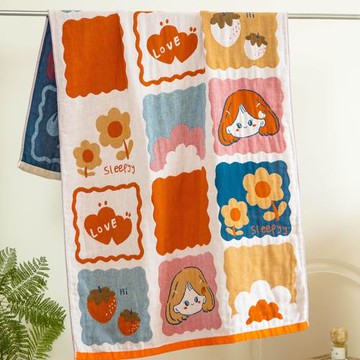 新款純棉紗布浴巾情侶款全棉男女高級家用吸水大號大人裹巾洗澡