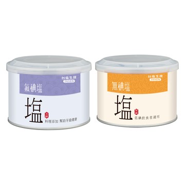【蝦皮直營】台鹽 健康無碘鹽/健康氟碘鹽 (300g) 低碘飲食 粗鹽 調味鹽