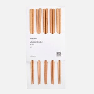 PALETTE原木筷x5入 混色