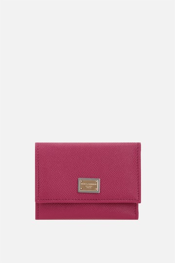 DOLCE & GABBANA Dauphine leather compact wallet Woman