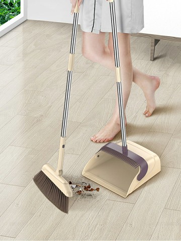 掃把魔術套裝家用掃帚刮水器笤帚神器掃水板地刮簸箕拖地兩用組合