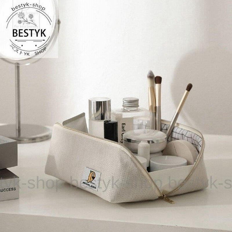 化粧ポーチ 機能的 使いやすい メイクポーチ かわいい おしゃれ 旅行ポーチ 収納 袋 旅行 収納袋 軽量 出張 学校 通販 Lineポイント最大get Lineショッピング