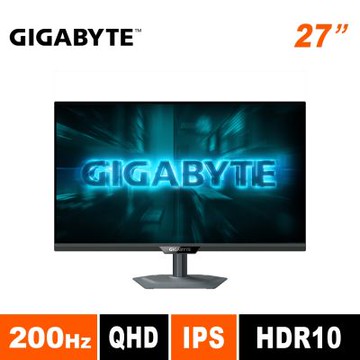 技嘉GIGABYTE G27Q2 27型 200Hz 0.5ms SS IPS 2K 電競螢幕