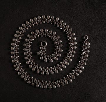 1890s 法國 純銀編織頸鍊