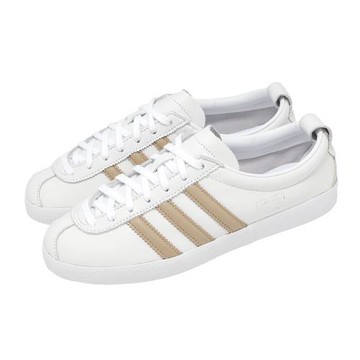 adidas 休閒鞋 Blanc W 女鞋 白 卡其 復古 皮革 膠底 愛迪達 JS1495