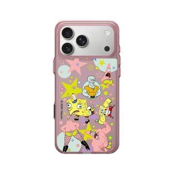 iPhone 17 Pro Max Clear (相機按鈕) 晶醺玫 - 海綿寶寶 SpongeBob - 深海迷因圖