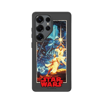 Galaxy S25 Ultra SolidSuit 黑 - 迪士尼-星際大戰 Star Wars - 路克&莉亞公主-電影海報