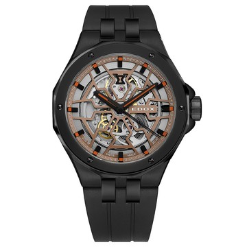EDOX 伊度錶 Delfin 魔幻巡洋系列鏤空潛水機械錶 E85303.37NCA.BEIO