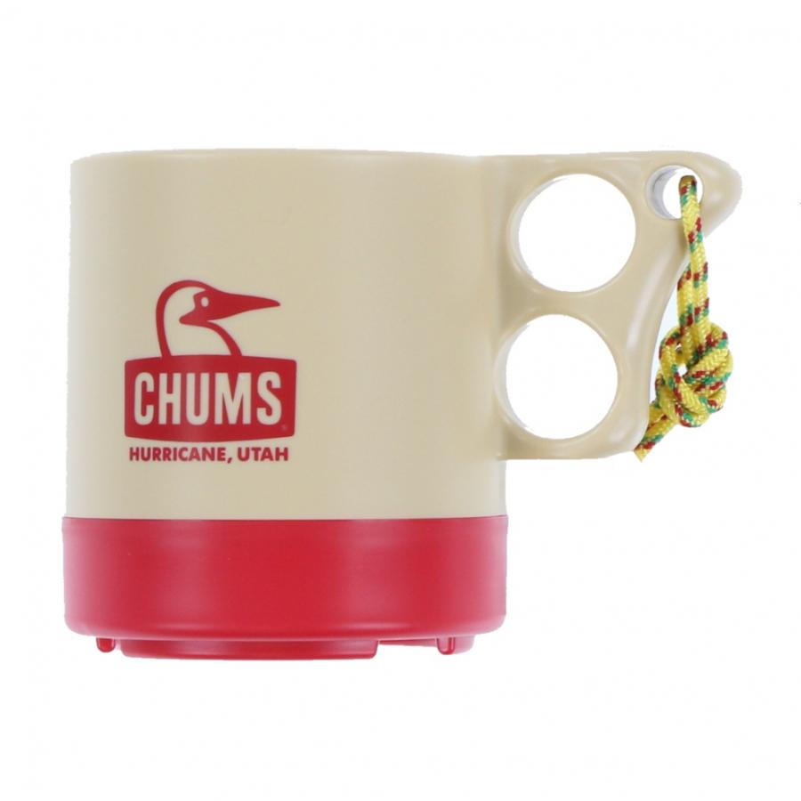 CHUMS チャムス キャンパーマグカップ ベージュ レッド CH62-1244-B053-00 250mL