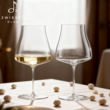 ZWIESEL GLAS｜原廠禮盒 Wine Classics系列 Chardonnay手工白酒杯 586ml 2入 禮盒+提袋｜聖誕節｜射手座生日快樂｜生日禮物｜送禮｜禮盒