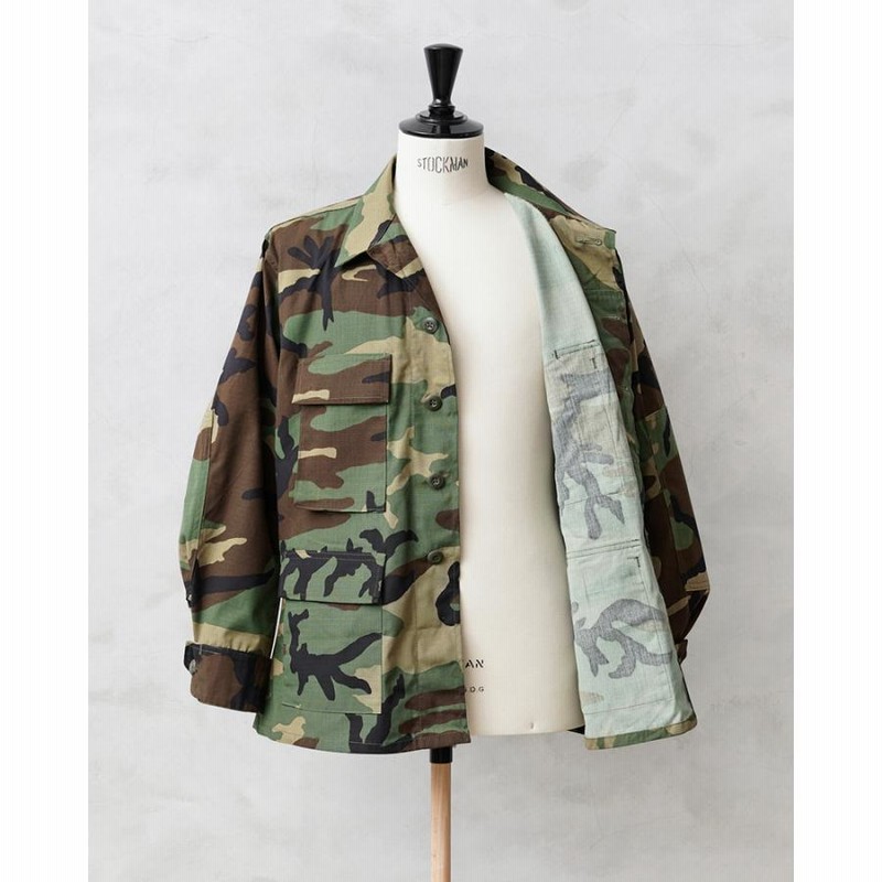 実物 新品 デッドストック 米軍 BDU WOODLAND CAMO ジャケット 後期型 