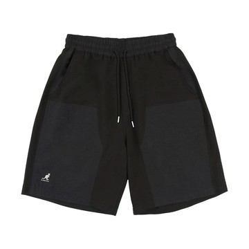 KANGOL 短褲 黑色 拼接 工裝 休閒短褲 中性 6625150320