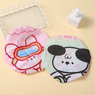 ✨台灣現貨📦 卡通可愛防水浴帽 成人浴帽 雙層浴帽 大人髮套 浴室 洗澡 沐浴 #丹丹悅生活