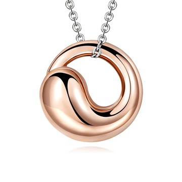 項鍊．流轉的愛．白鋼．可戴著洗澡． 客製化刻字