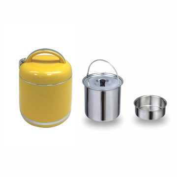 【GOLDEN FIRE 火牌】燜燒鍋 寶黃 2.0L-IH爐可用鍋(燜燒鍋 保溫 保冷 手提 不鏽鋼 台灣製造)