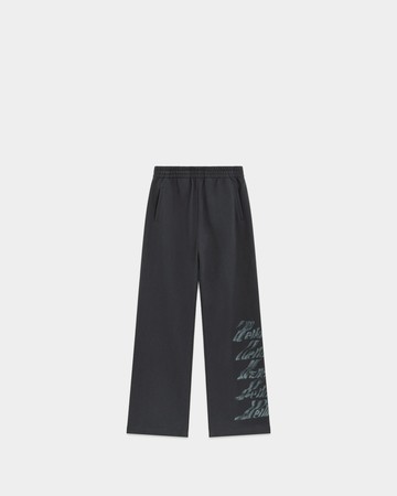 WE11DONE 炭筆字母休閒長褲 - S