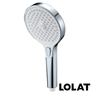 【LOLAT羅力】多孔圓形三段蓮蓬頭HS339CP｜大面板