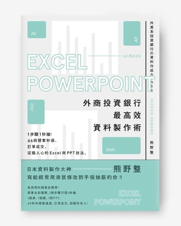 外商投資銀行最高效資料製作術：1步驟1秒鐘！66招提案秒過、訂單成交、征服人心的[二手書_良好]
