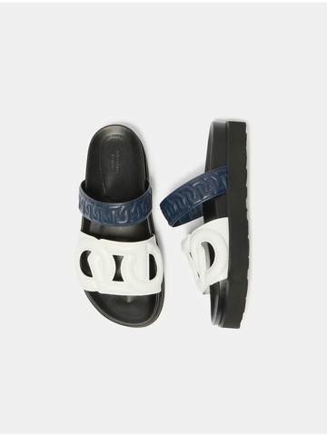 Polygon Slide Sandal [WHITE] (DG2AM25037WHT)