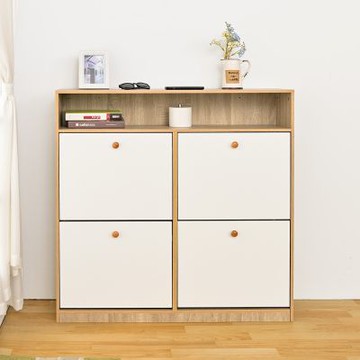 H&R安室家 四格翻門收納鞋櫃 玄關鞋櫃 SHF39