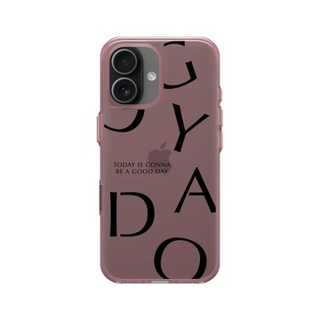 iPhone 17 Clear (相機按鈕) 晶醺玫 - 好日曆 GOODAY (星期安有限公司) - 大好日子(黑字款)
