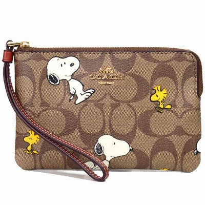 コーチ マルチポーチ スヌーピー COACH シグネチャー ピーナッツ ...