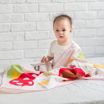 童話抗菌紗布大浴巾_小紅帽(送小方巾)