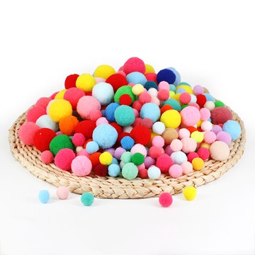 彩色 滌綸 毛絨球 毛球  勞作 美勞 DIY 材料 (1cm 1.5cm 2cm)【BlueCat】【RC4191】