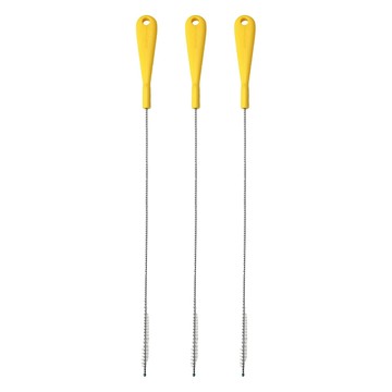 Babybear 吸管清潔刷 黃色 柔軟尼龍刷 不鏽鋼  3支