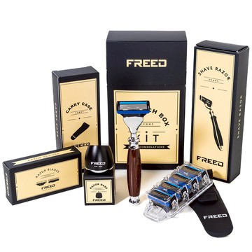 【FREED】男士尊爵系列四件組 - 五刀式 (仿紫紅檀木)