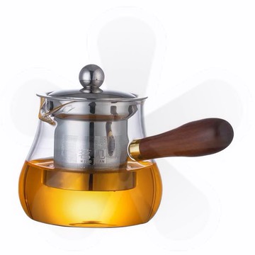 功夫茶具北歐風格加厚側把公道杯茶漏套裝耐熱玻璃公杯茶海分茶器